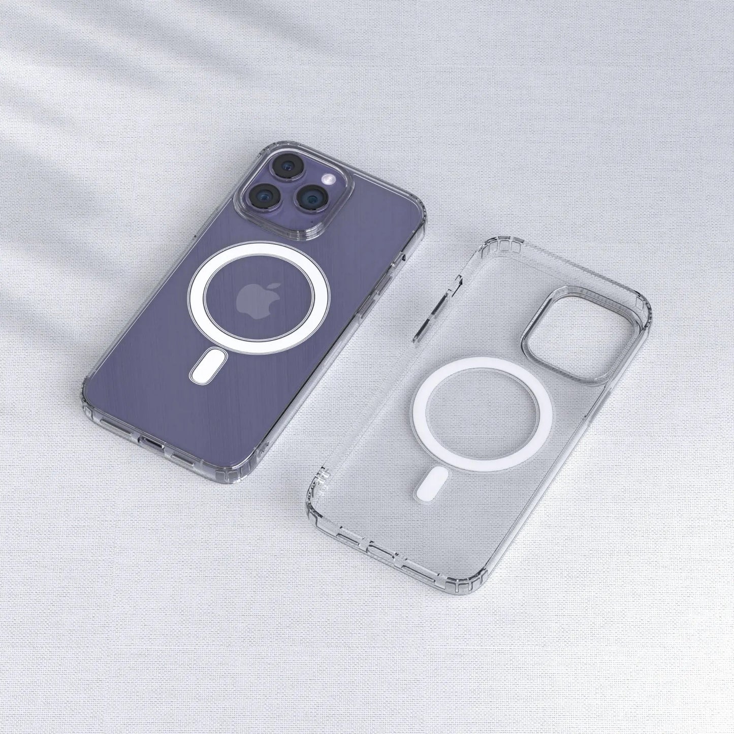 Magnetic Clear Case for iPhone - MoodPeach