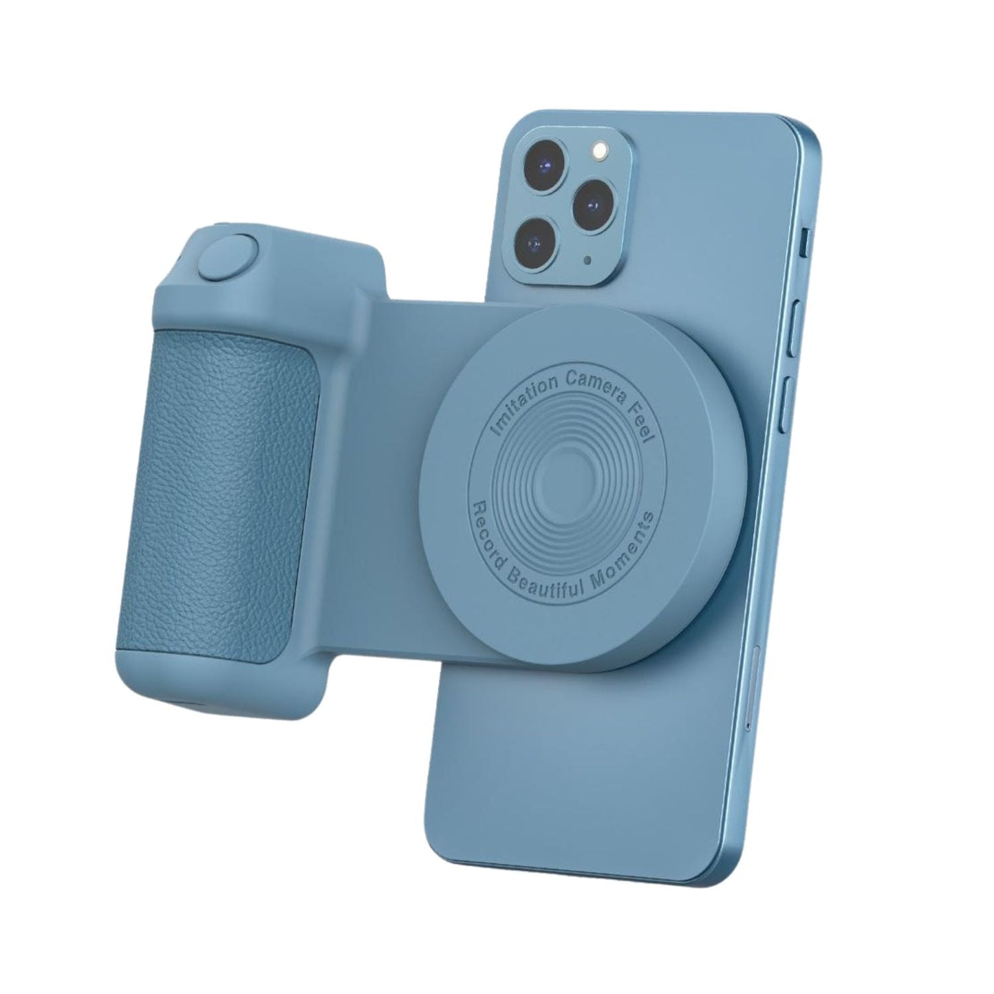 Magnetic Holder with Camera Snap & PowerBank - MoodPeach