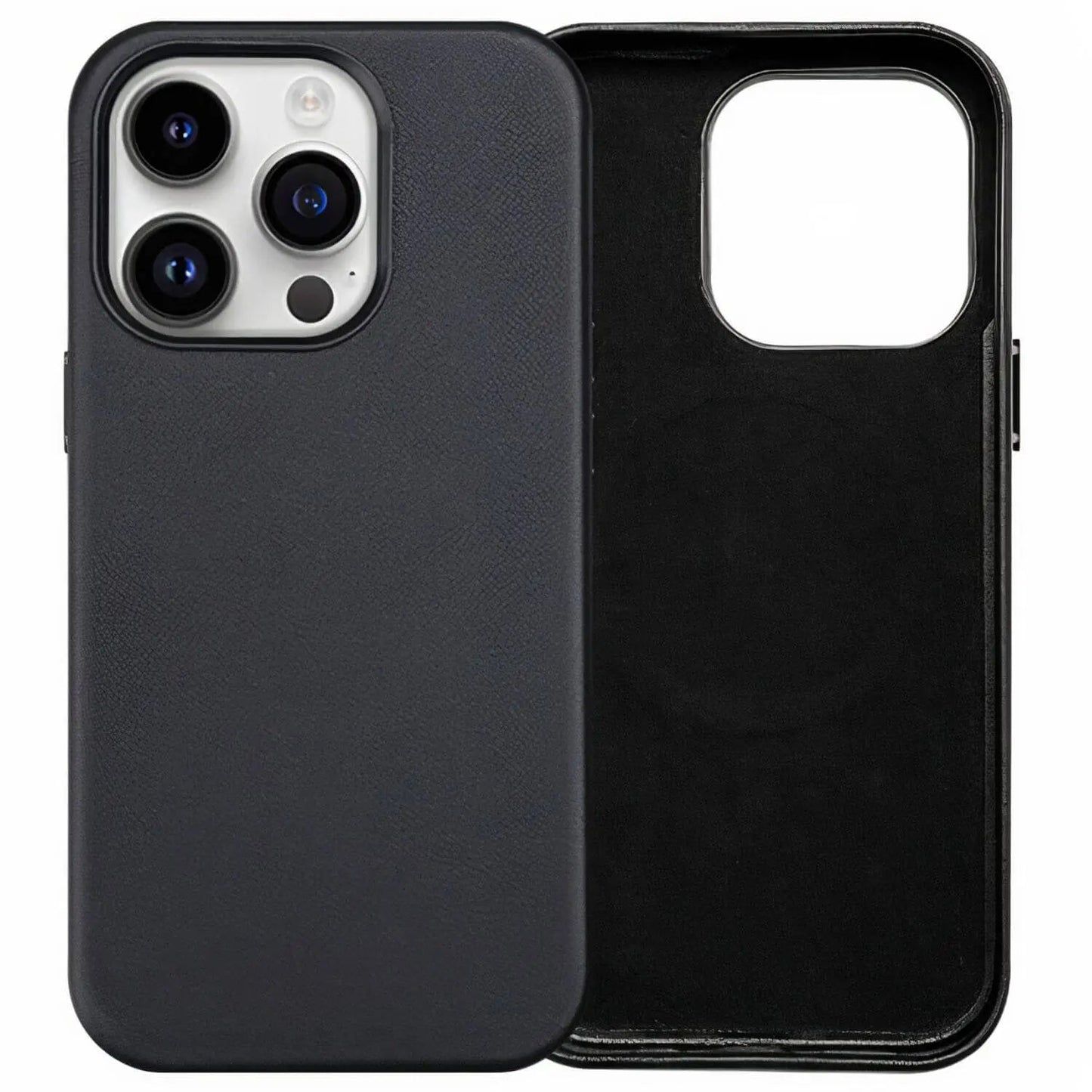 Magnetic Leather Case for iPhone - MoodPeach