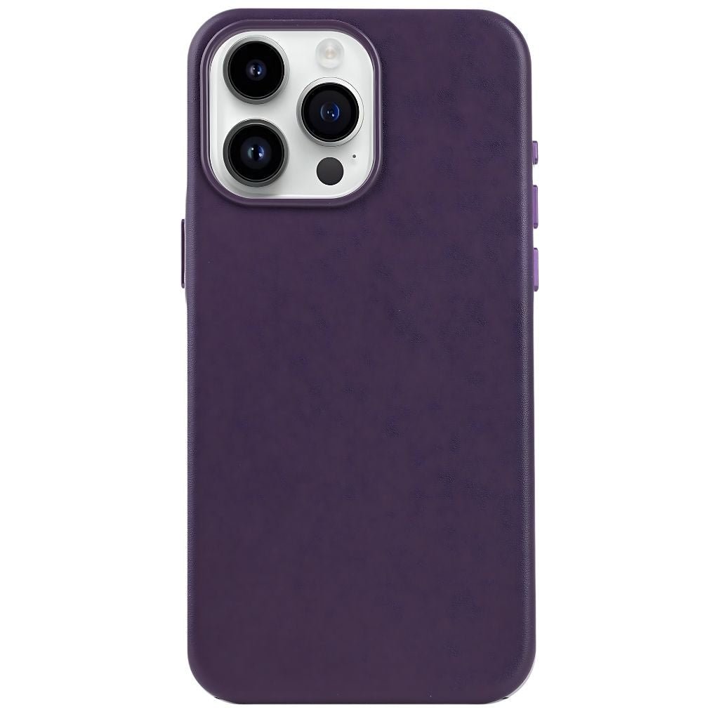 Magnetic Leather Case for iPhone - MoodPeach