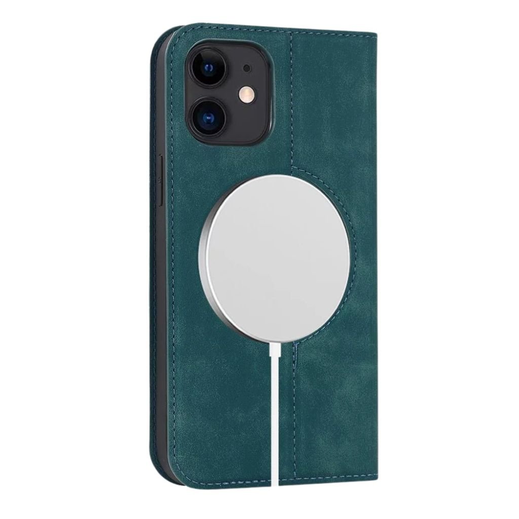 Magnetic Leather Case with Wallet for iPhone - MoodPeach