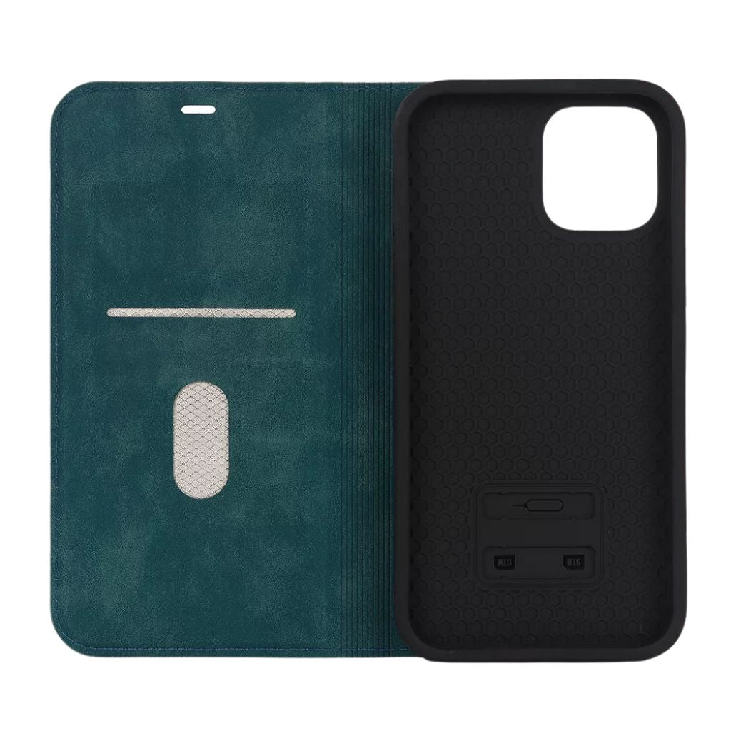Magnetic Leather Case with Wallet for iPhone - MoodPeach