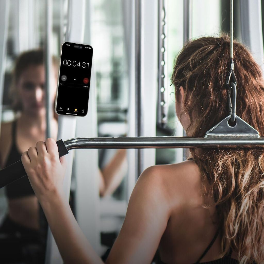 Magnetic Phone Mount for Gym, Bikes, Strollers, and Magnetic Surfaces - MoodPeach