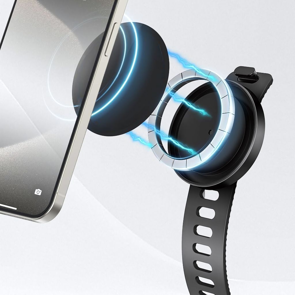 Magnetic Phone Mount for Gym, Bikes, Strollers, and Magnetic Surfaces - MoodPeach