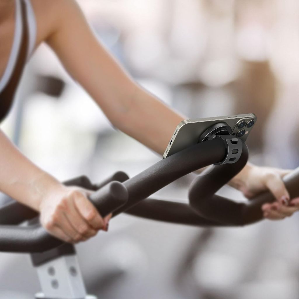Magnetic Phone Mount for Gym, Bikes, Strollers, and Magnetic Surfaces - MoodPeach