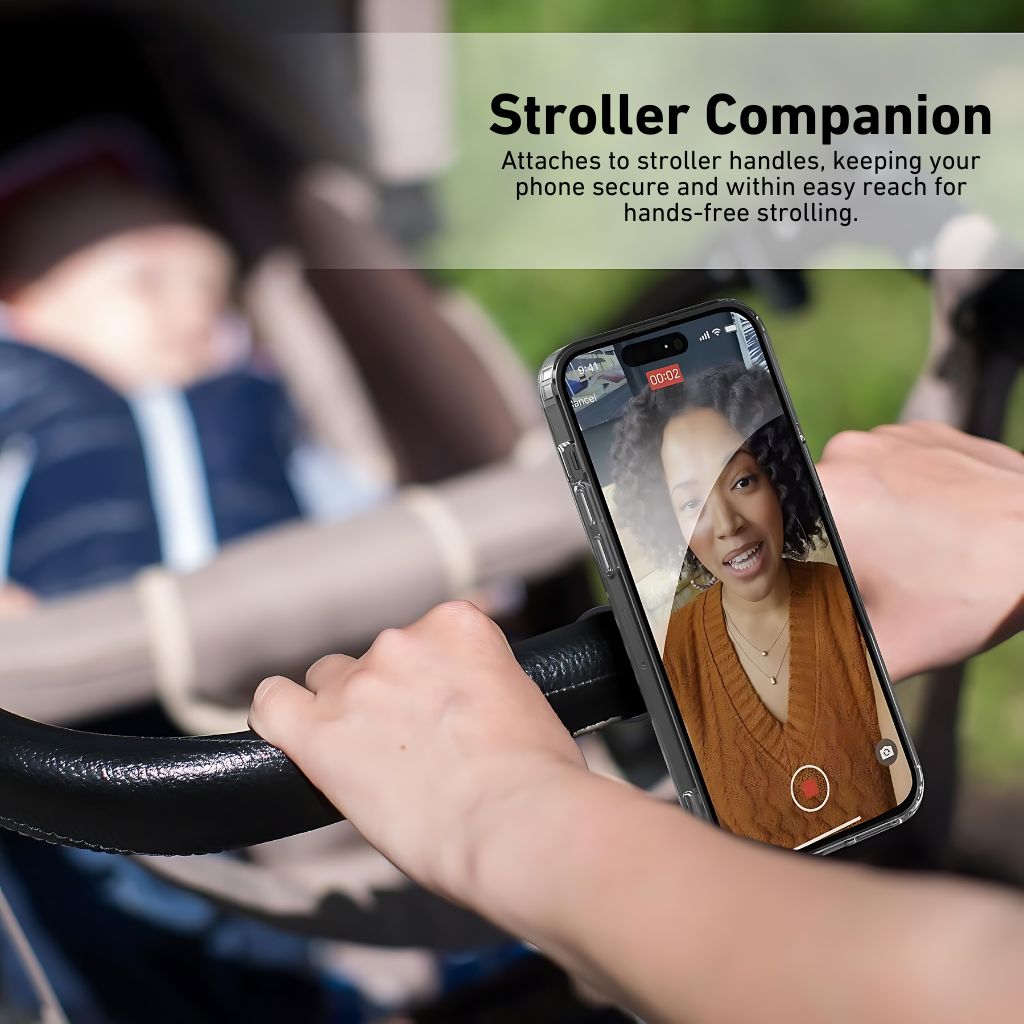 Magnetic Phone Mount for Gym, Bikes, Strollers, and Magnetic Surfaces - MoodPeach
