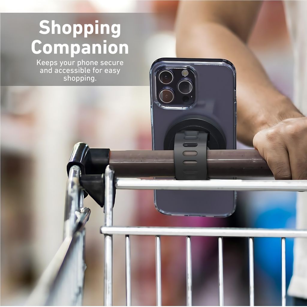 Magnetic Phone Mount for Gym, Bikes, Strollers, and Magnetic Surfaces - MoodPeach