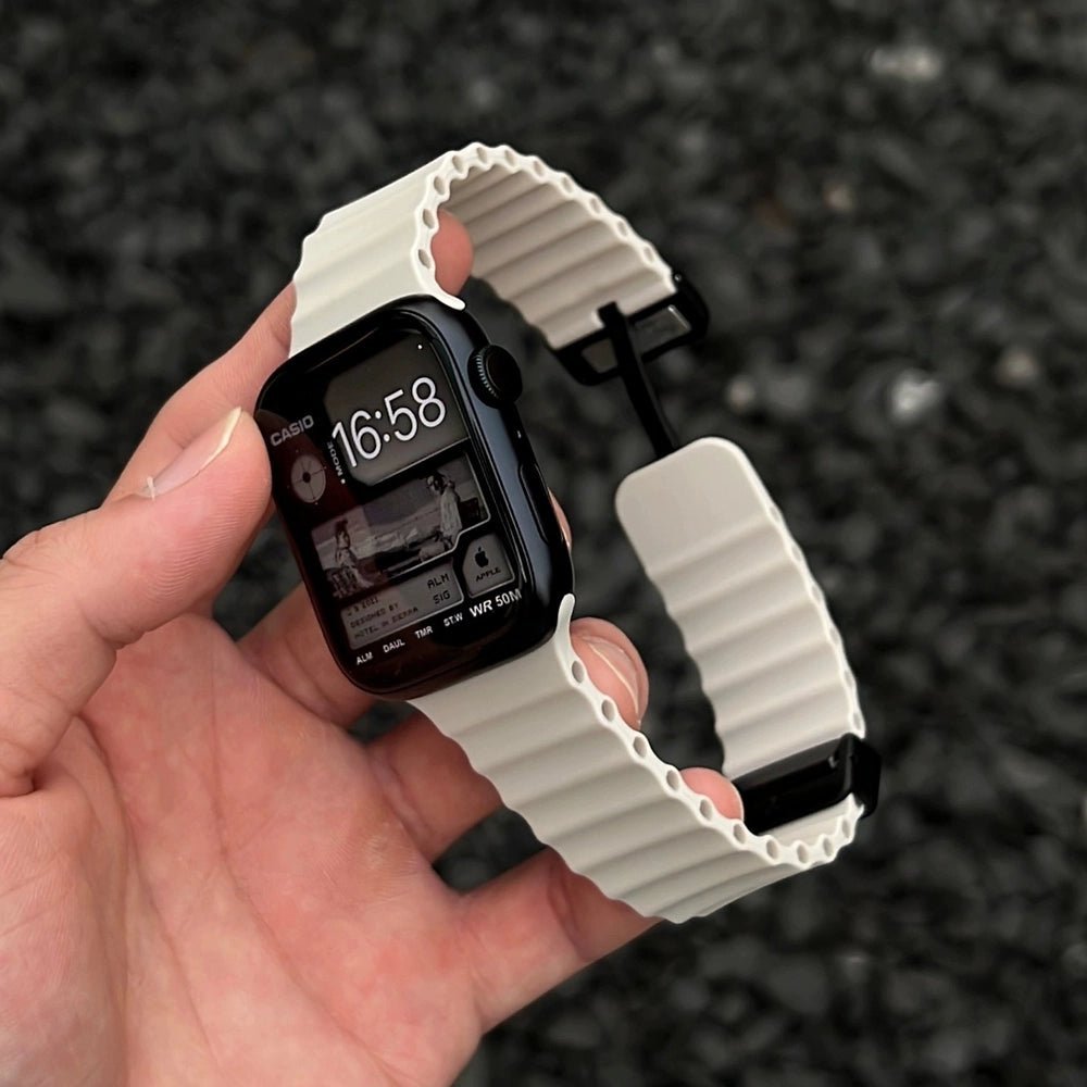 Magnetic Silicone Band for Apple Watch - MoodPeach