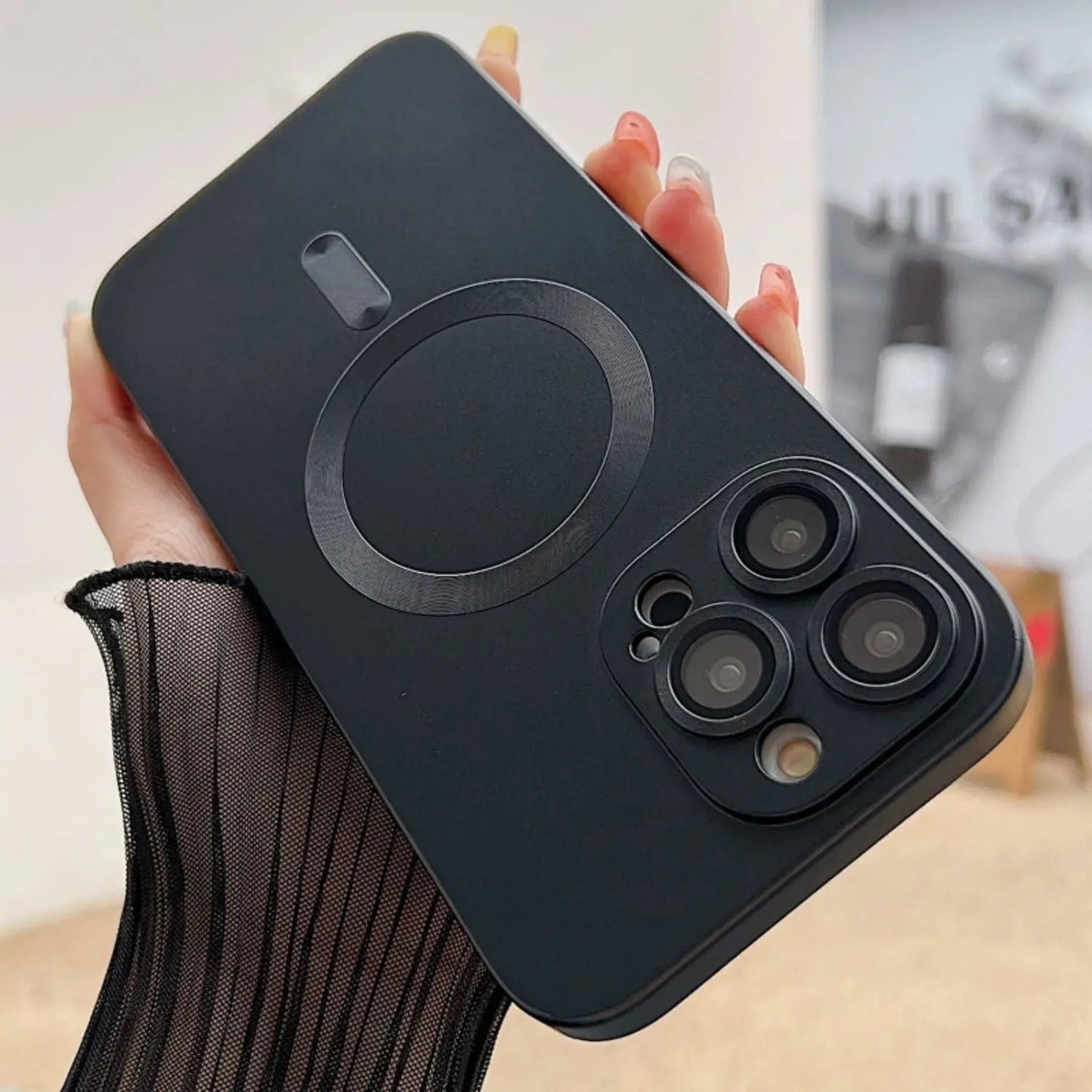 Magnetic Silicone Case for iPhone - MoodPeach