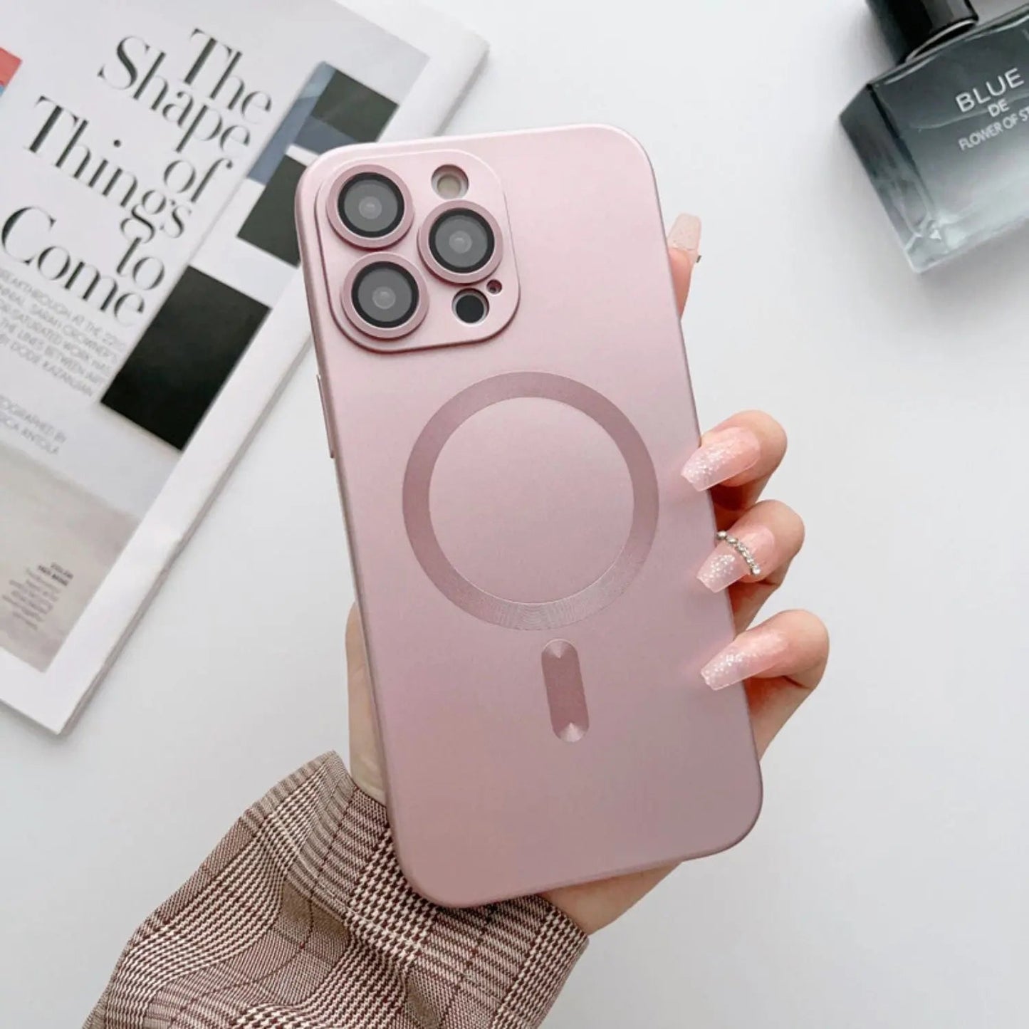 Magnetic Silicone Case for iPhone - MoodPeach