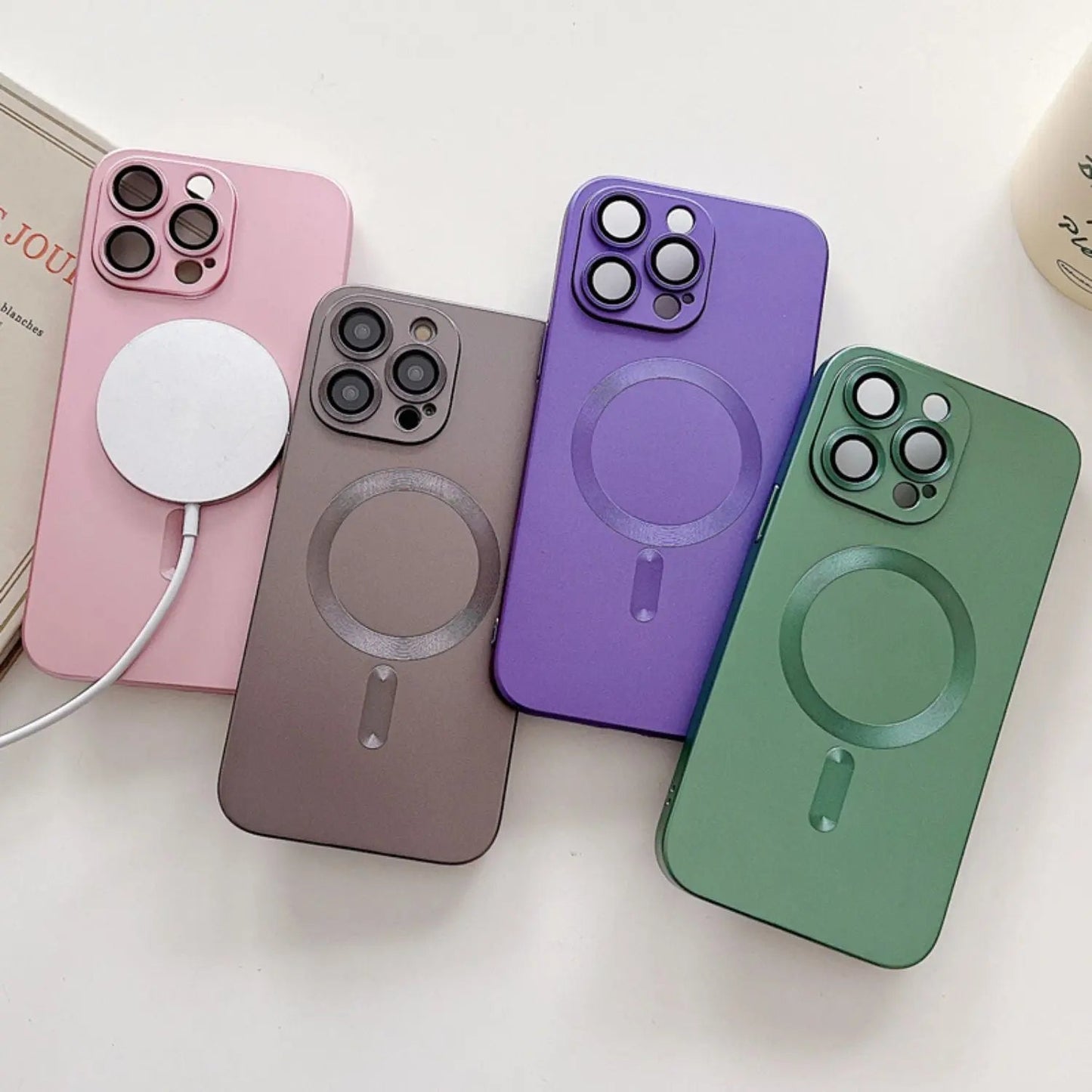 Magnetic Silicone Case for iPhone - MoodPeach