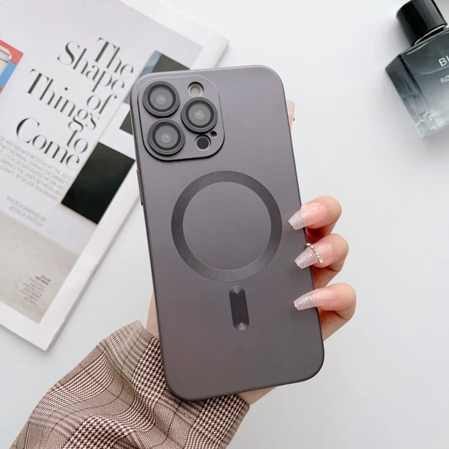 Magnetic Silicone Case for iPhone - MoodPeach