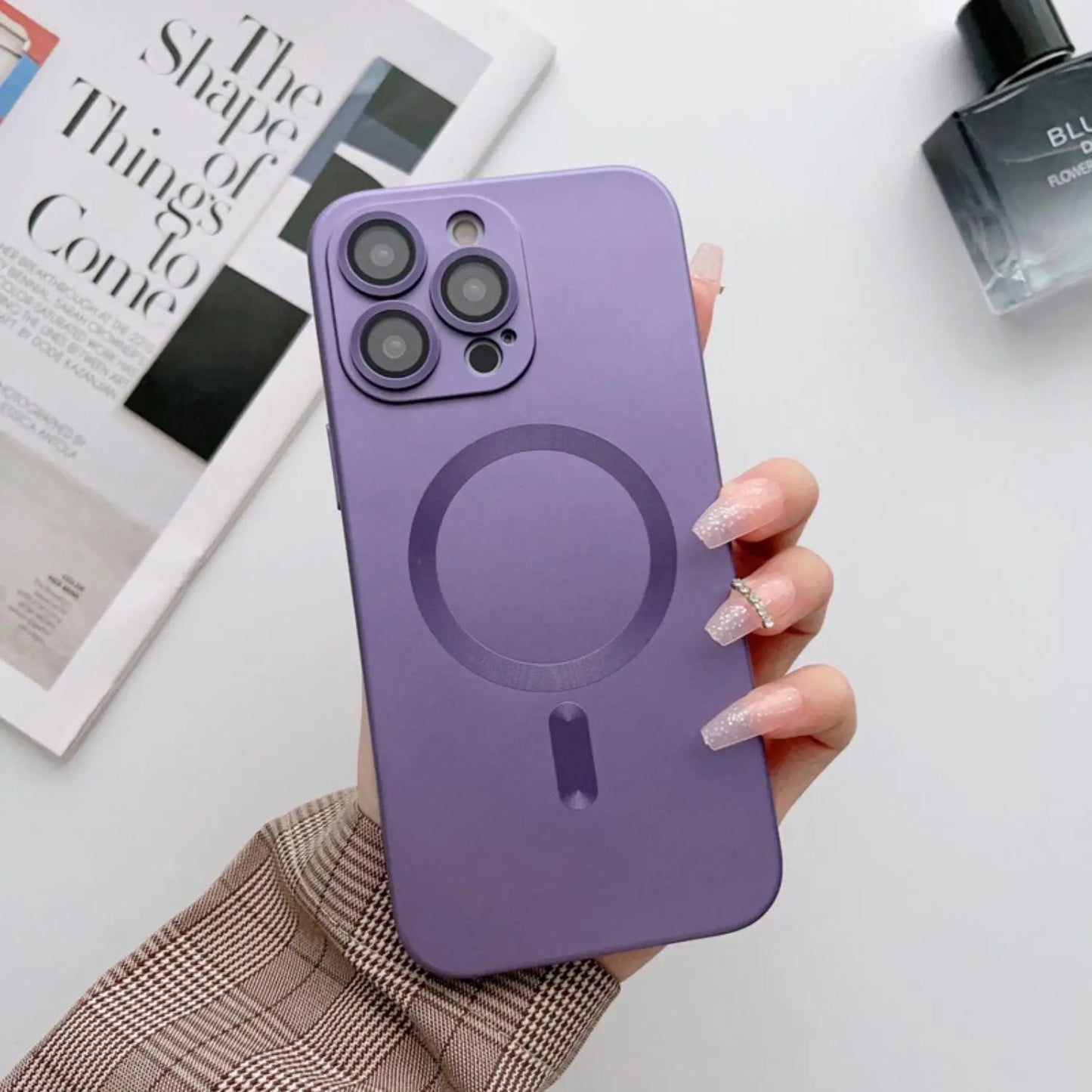 Magnetic Silicone Case for iPhone - MoodPeach