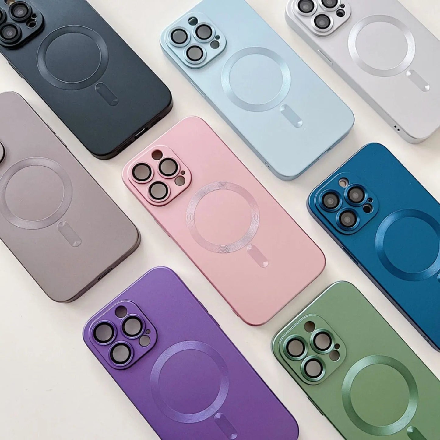 Magnetic Silicone Case for iPhone - MoodPeach