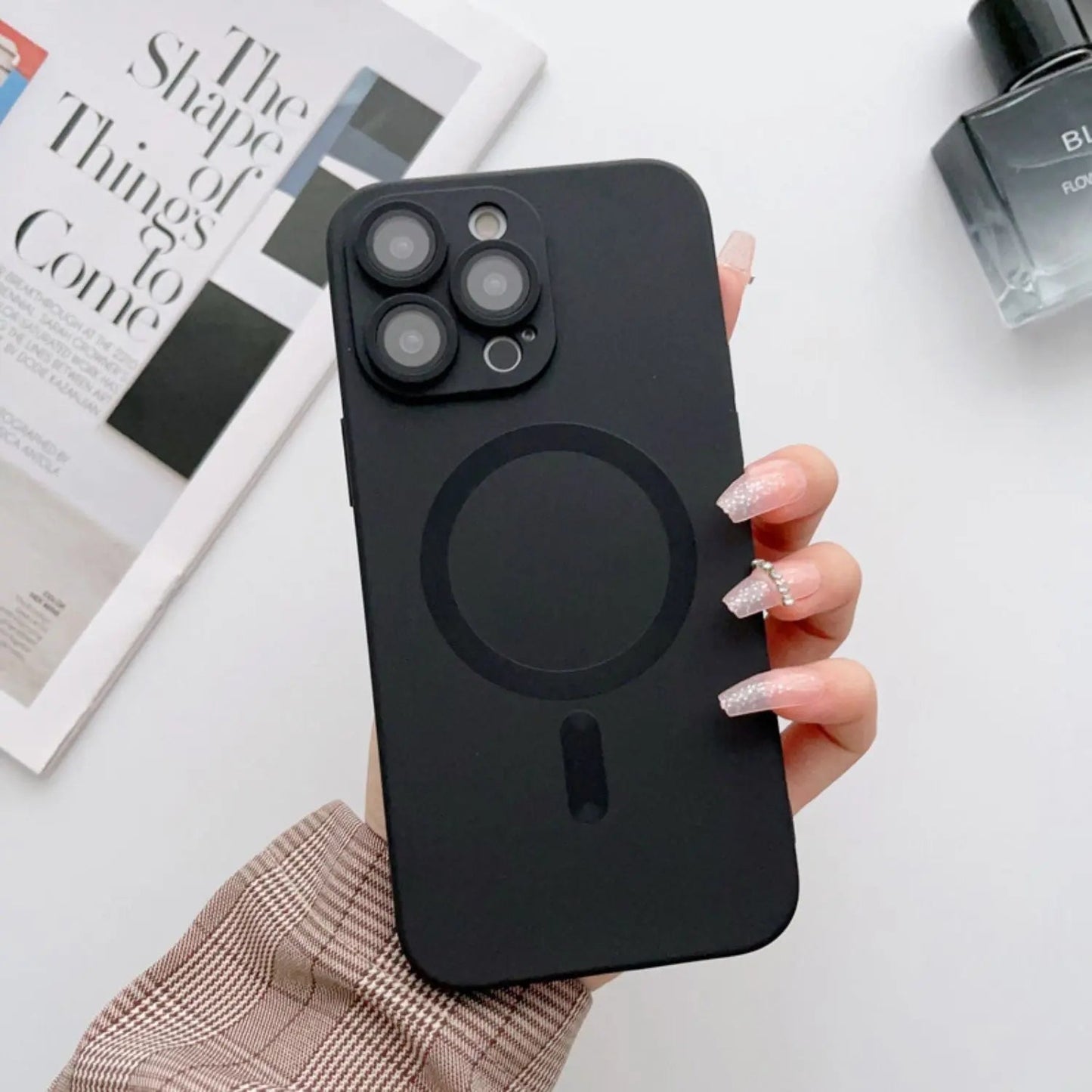 Magnetic Silicone Case for iPhone - MoodPeach