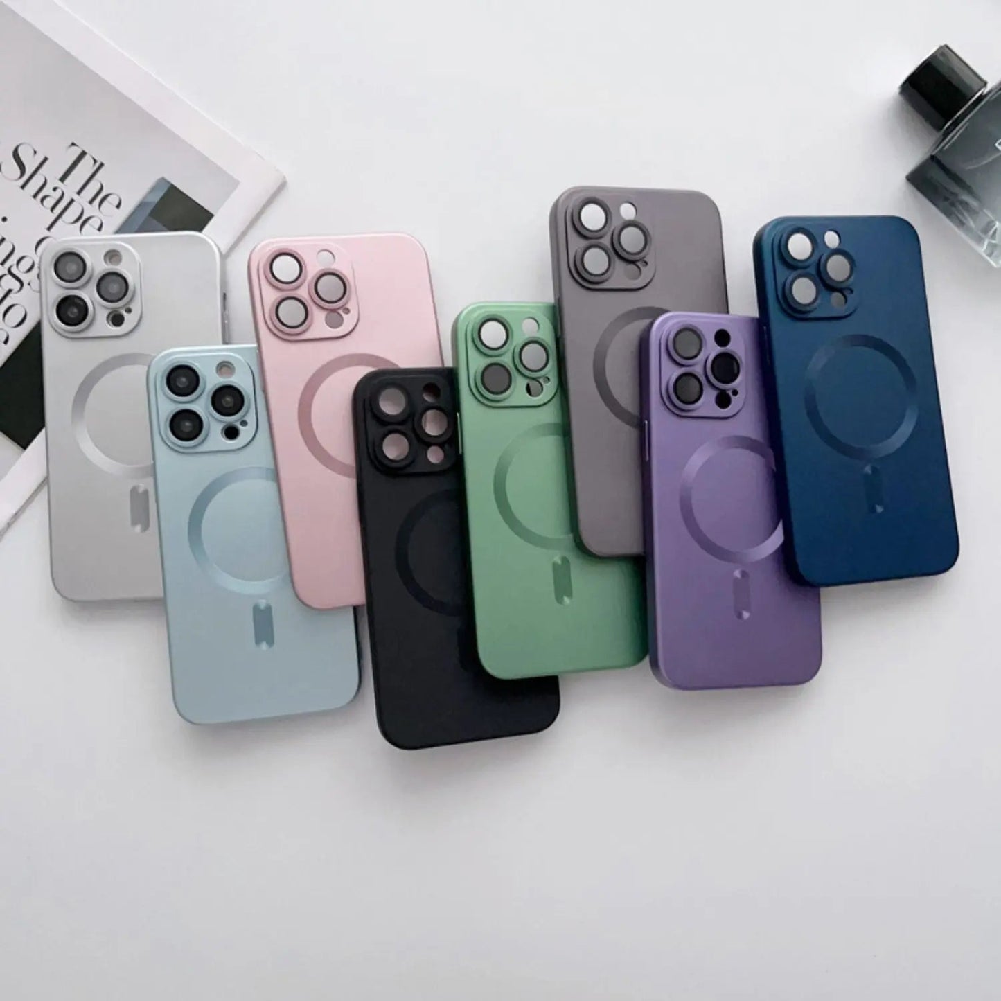 Magnetic Silicone Case for iPhone - MoodPeach