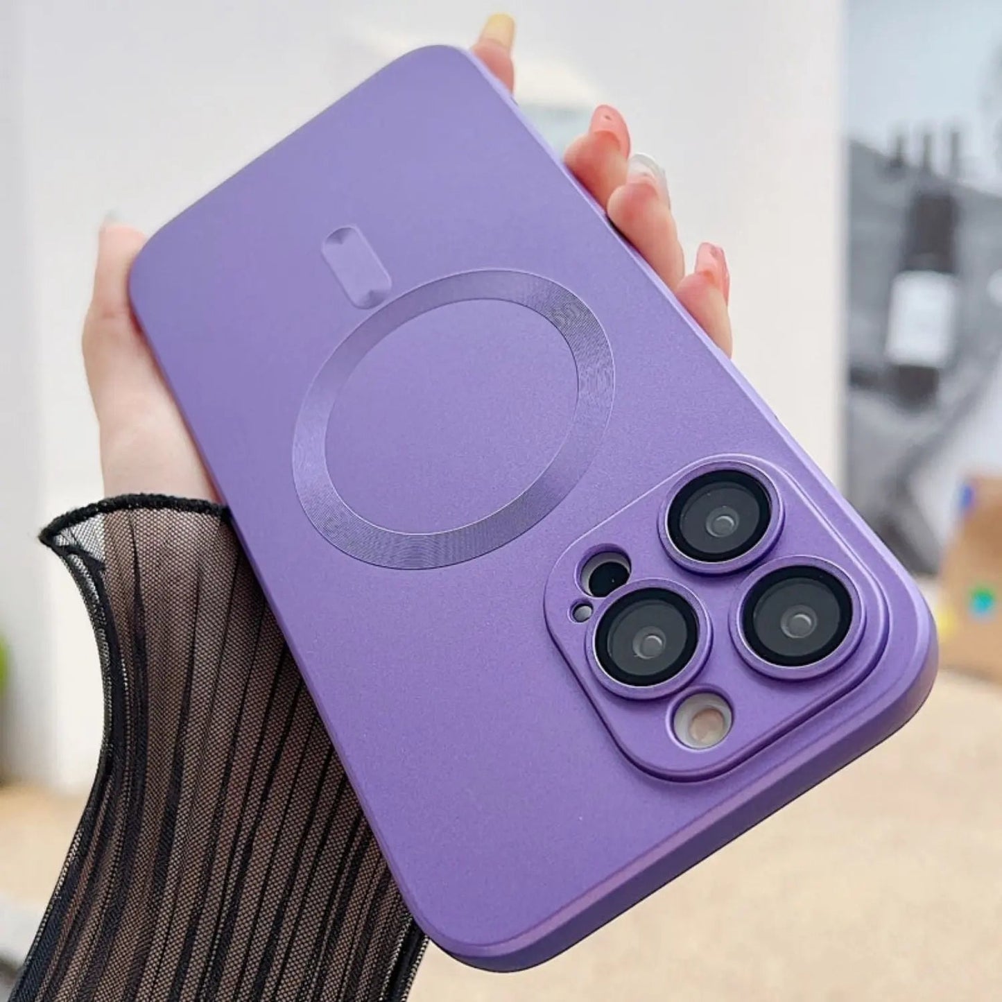 Magnetic Silicone Case for iPhone - MoodPeach