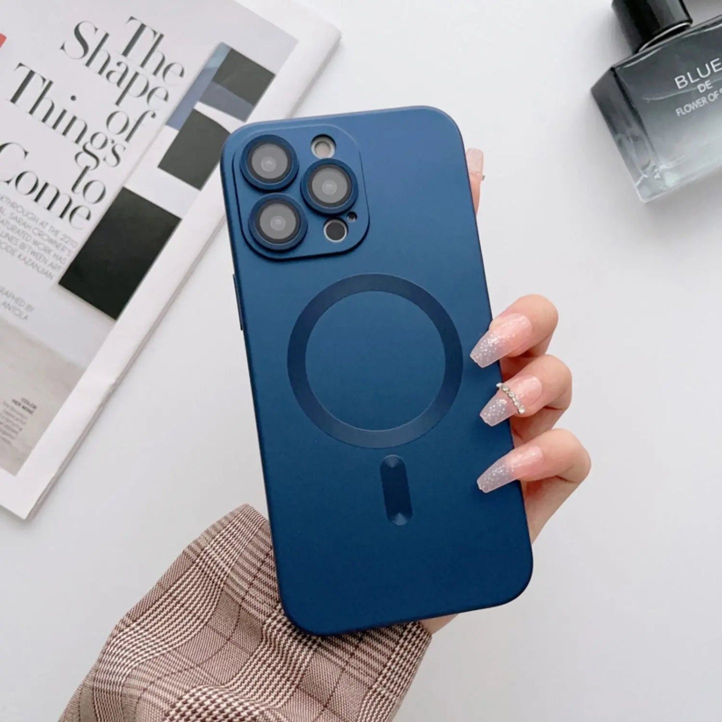 Magnetic Silicone Case for iPhone - MoodPeach