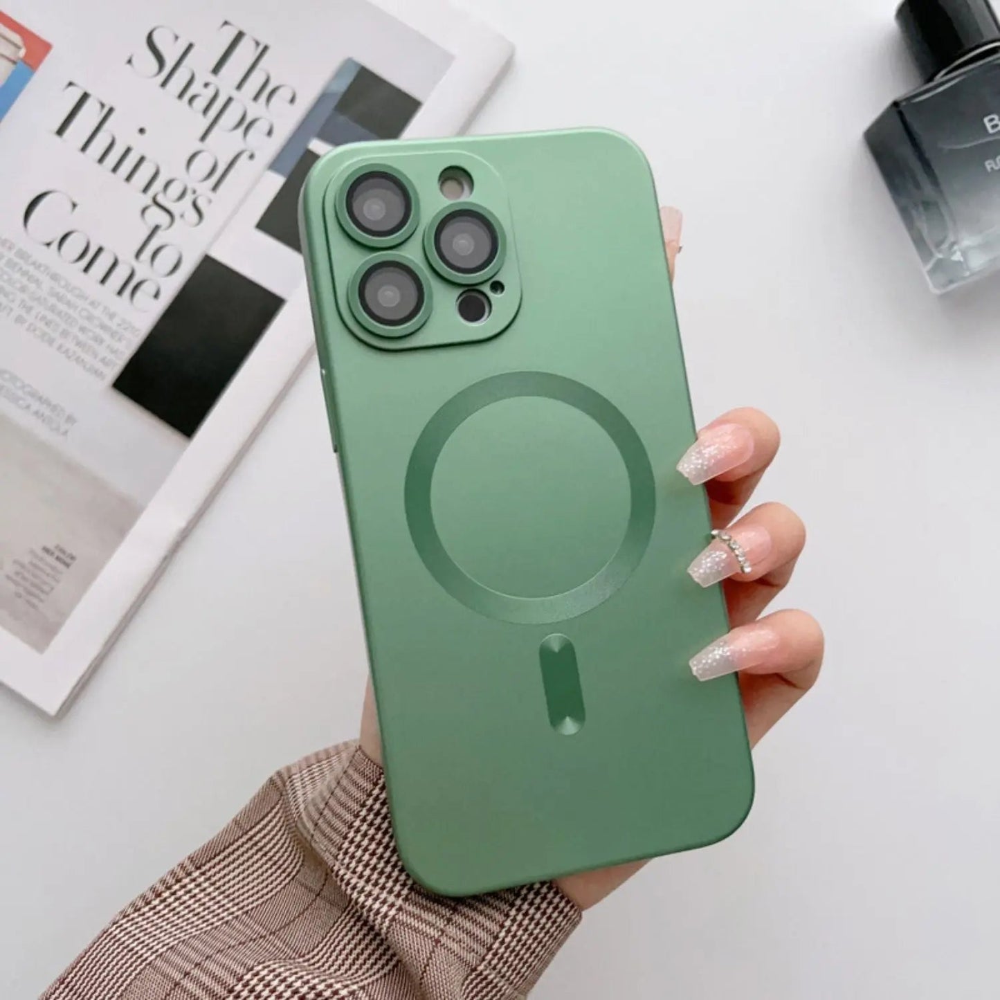 Magnetic Silicone Case for iPhone - MoodPeach