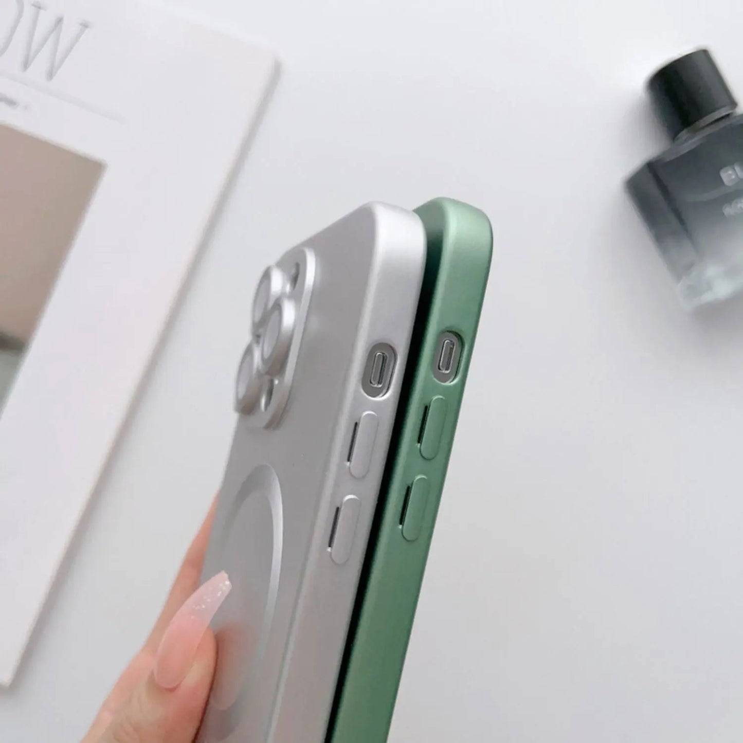 Magnetic Silicone Case for iPhone - MoodPeach