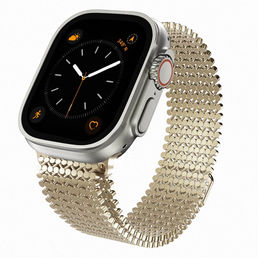 Magnetic Stainless Steel Mesh Band for Apple Watch - MoodPeach