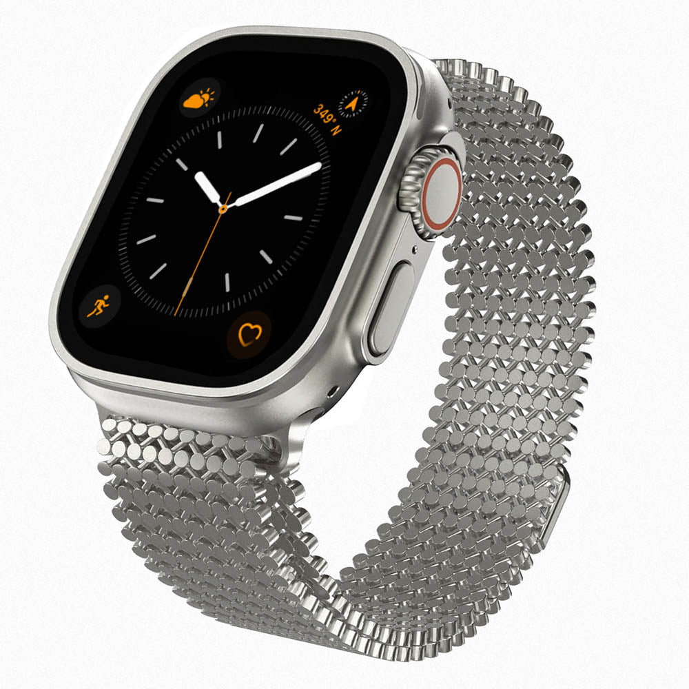 Magnetic Stainless Steel Mesh Band for Apple Watch - MoodPeach