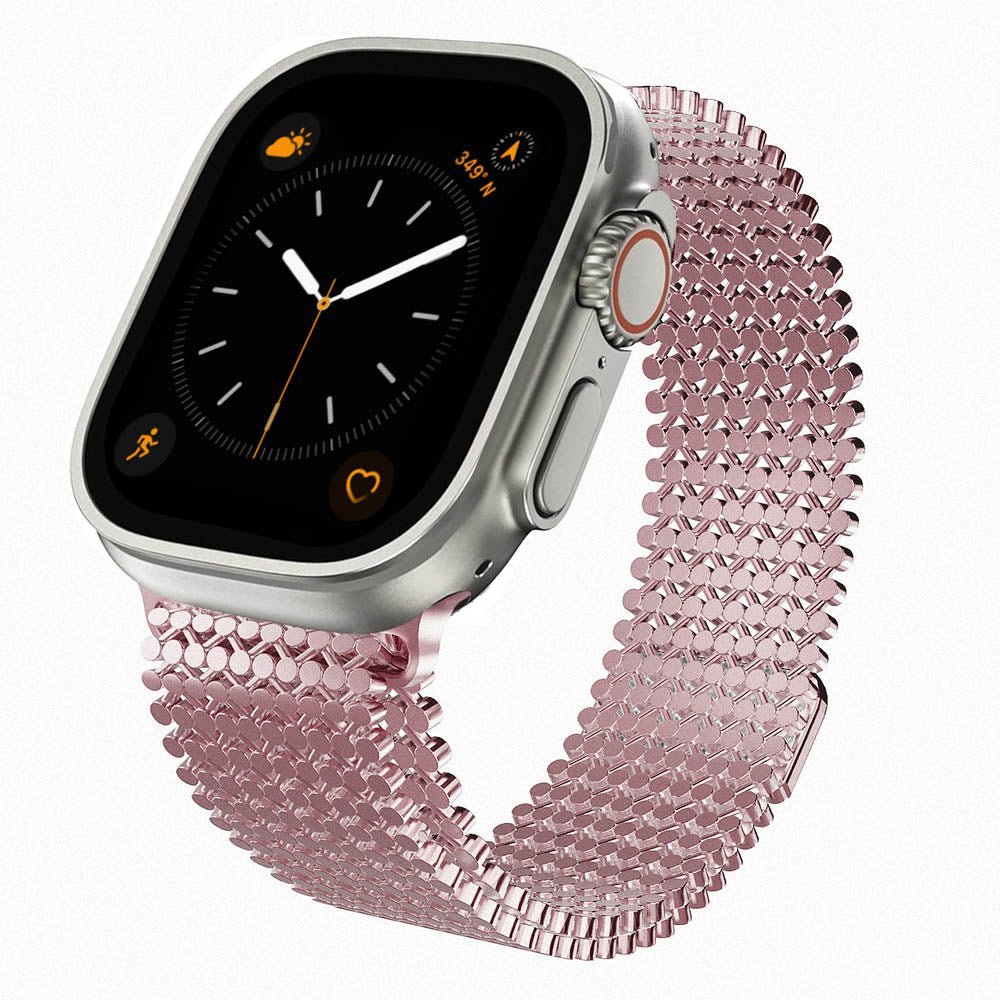 Magnetic Stainless Steel Mesh Band for Apple Watch - MoodPeach