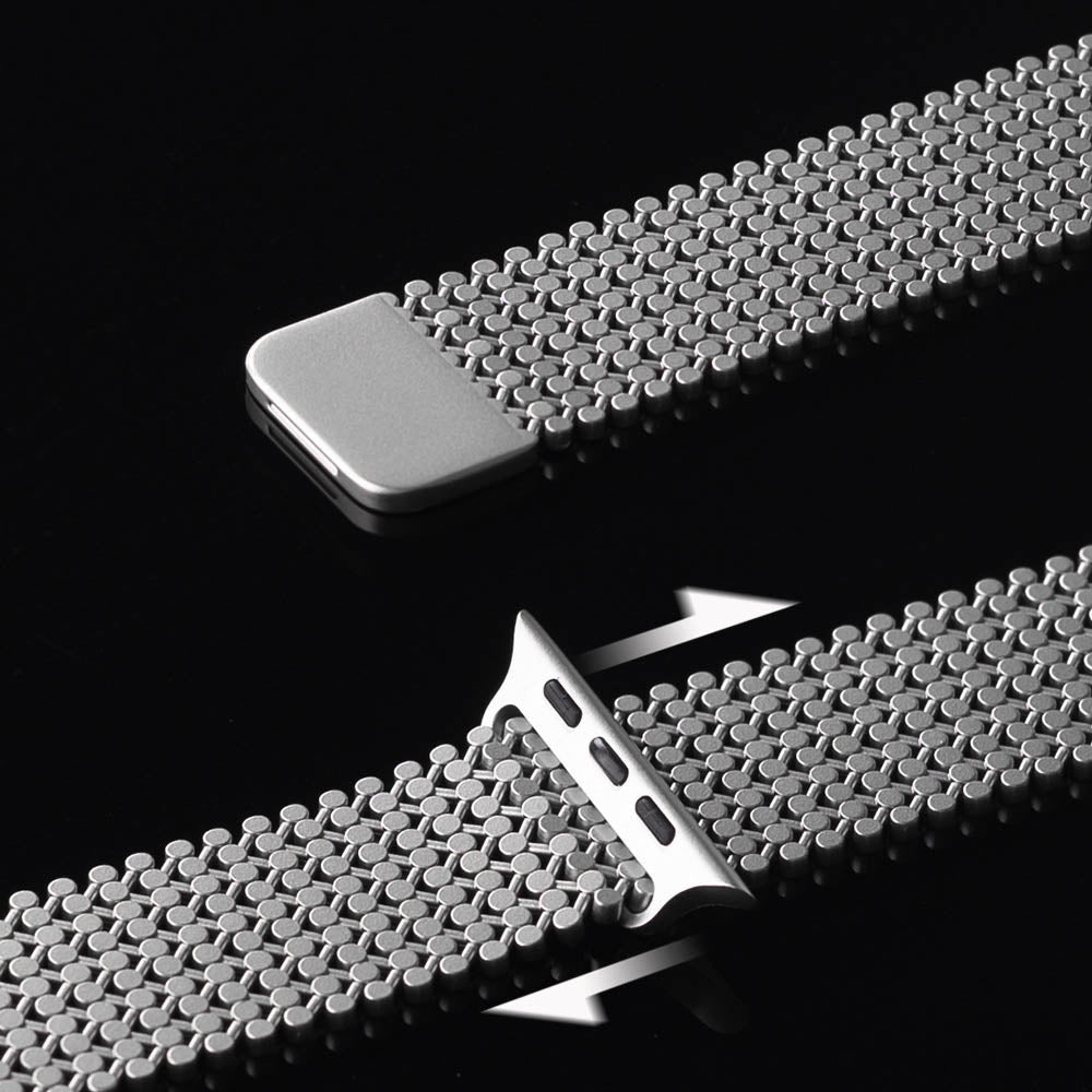 Magnetic Stainless Steel Mesh Band for Apple Watch - MoodPeach