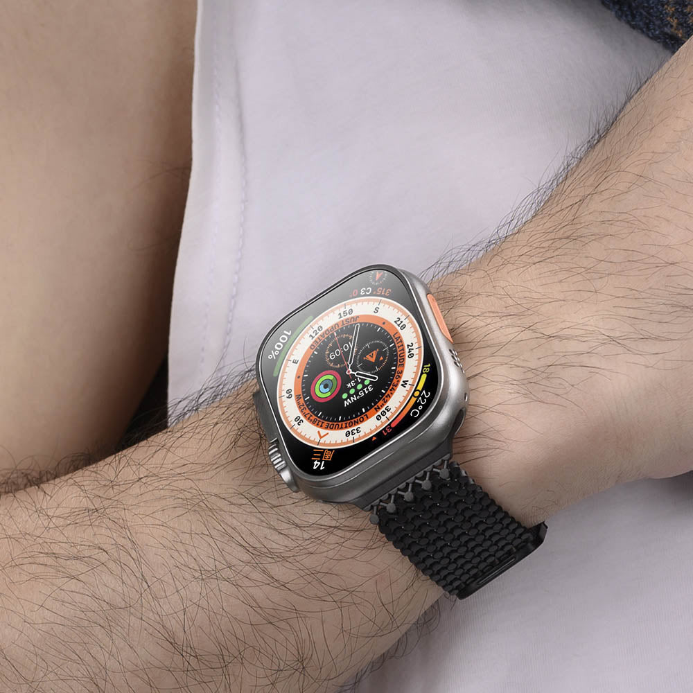 Magnetic Stainless Steel Mesh Band for Apple Watch - MoodPeach