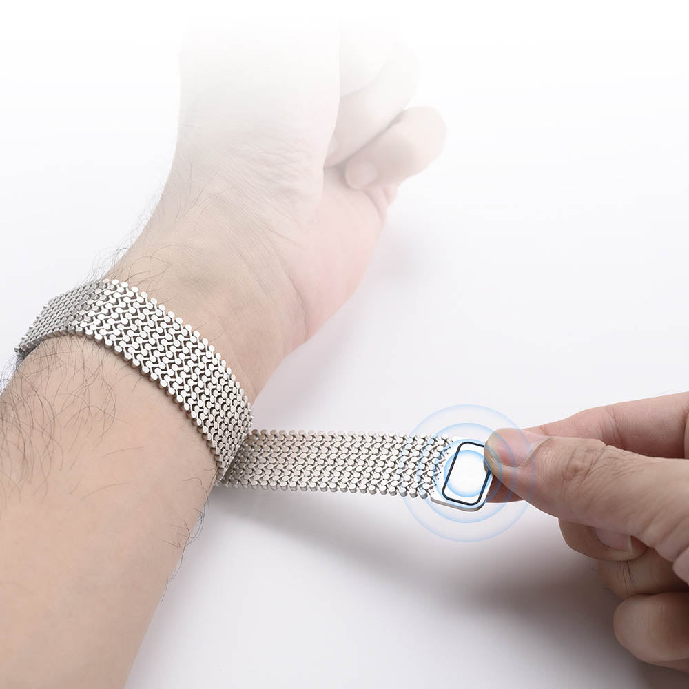 Magnetic Stainless Steel Mesh Band for Apple Watch - MoodPeach