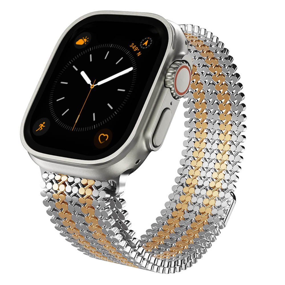 Magnetic Stainless Steel Mesh Band for Apple Watch - MoodPeach