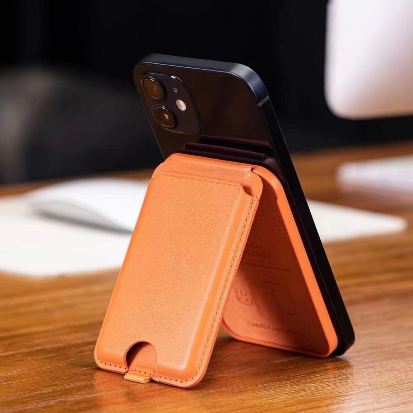 Magnetic Wallet with Kickstand - MoodPeach