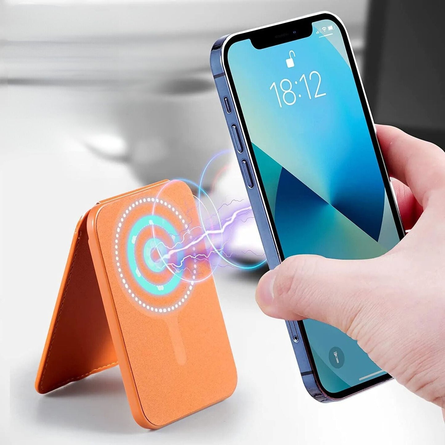 Magnetic Wallet with Kickstand - MoodPeach