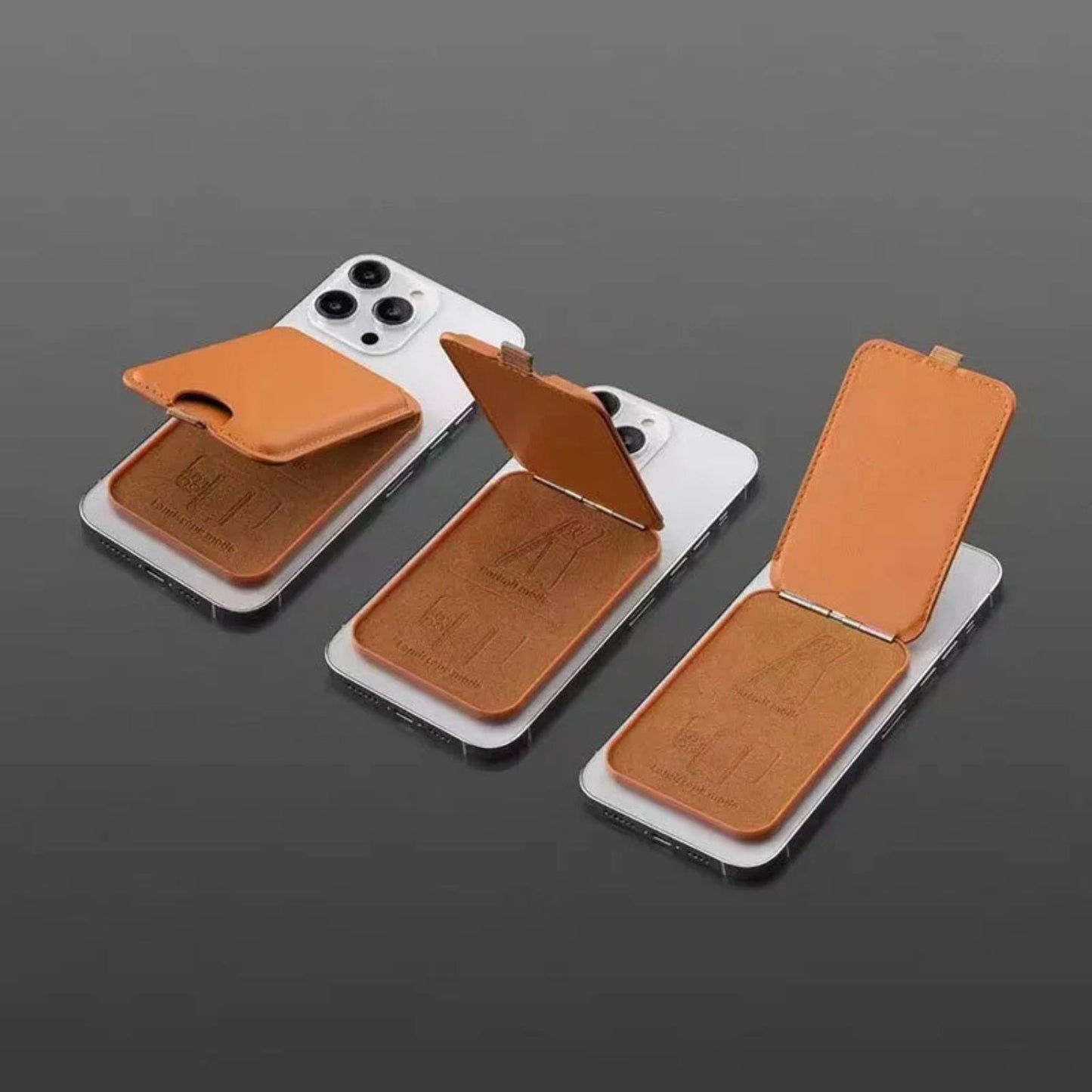 Magnetic Wallet with Kickstand - MoodPeach