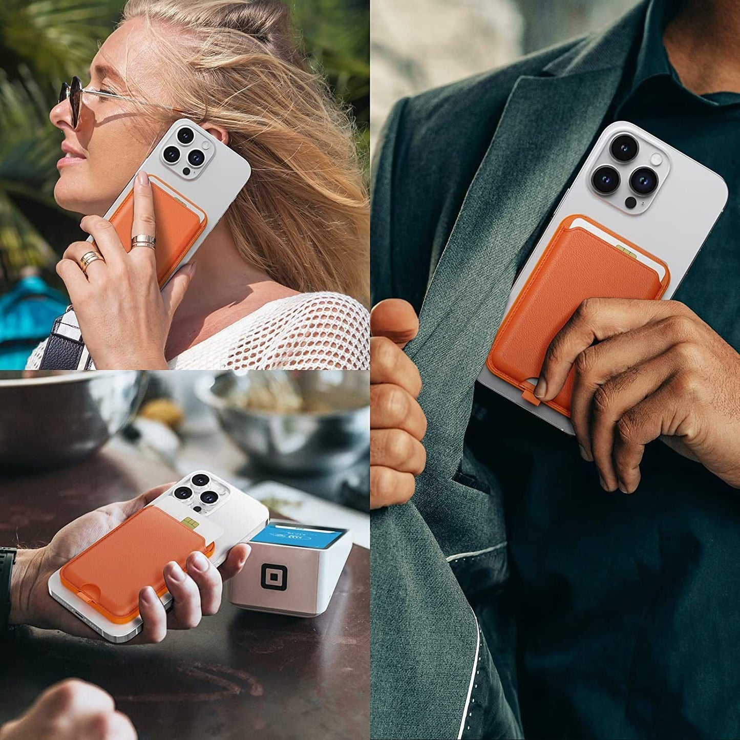 Magnetic Wallet with Kickstand - MoodPeach