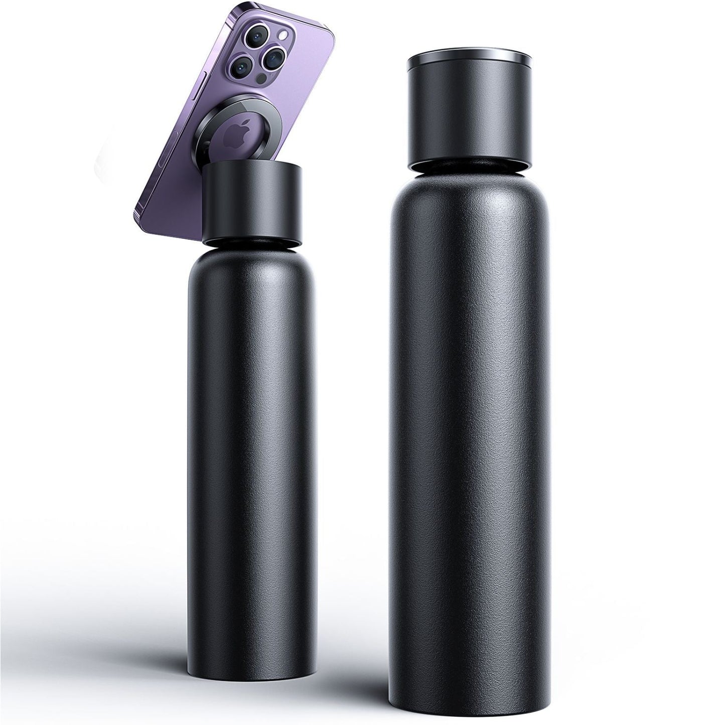 Magnetic Water Bottle & Phone Holder - MoodPeach