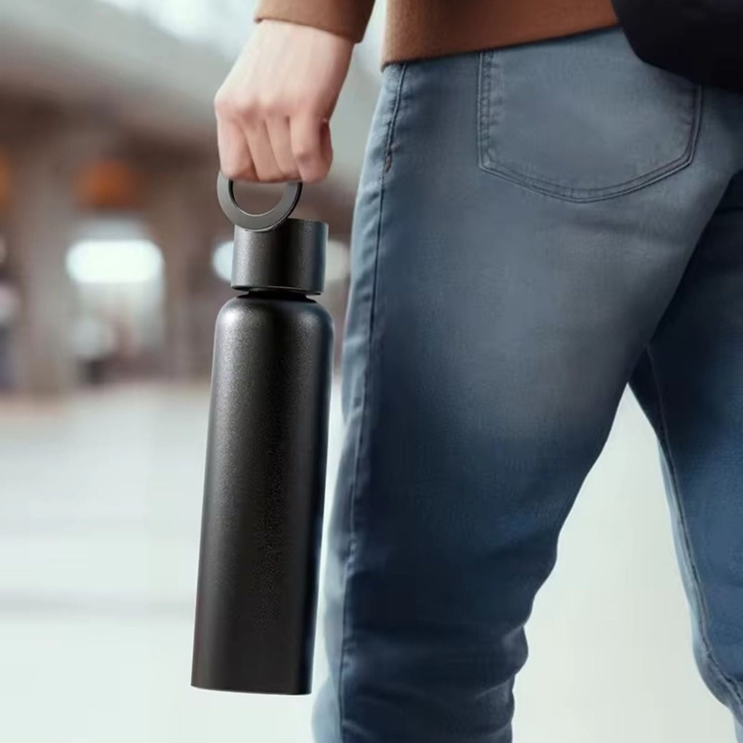 Magnetic Water Bottle & Phone Holder - MoodPeach