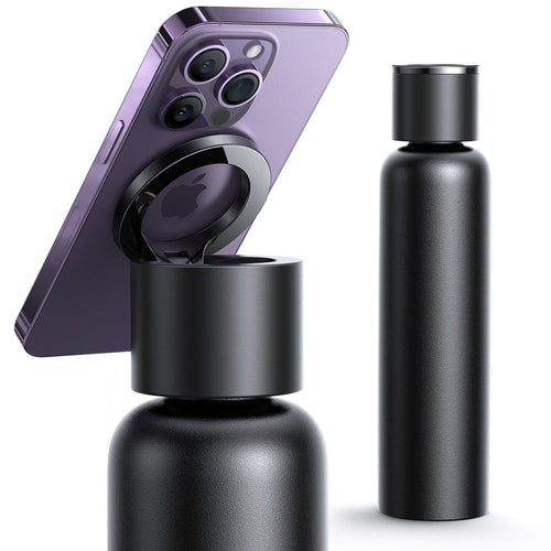 Magnetic Water Bottle & Phone Holder - MoodPeach