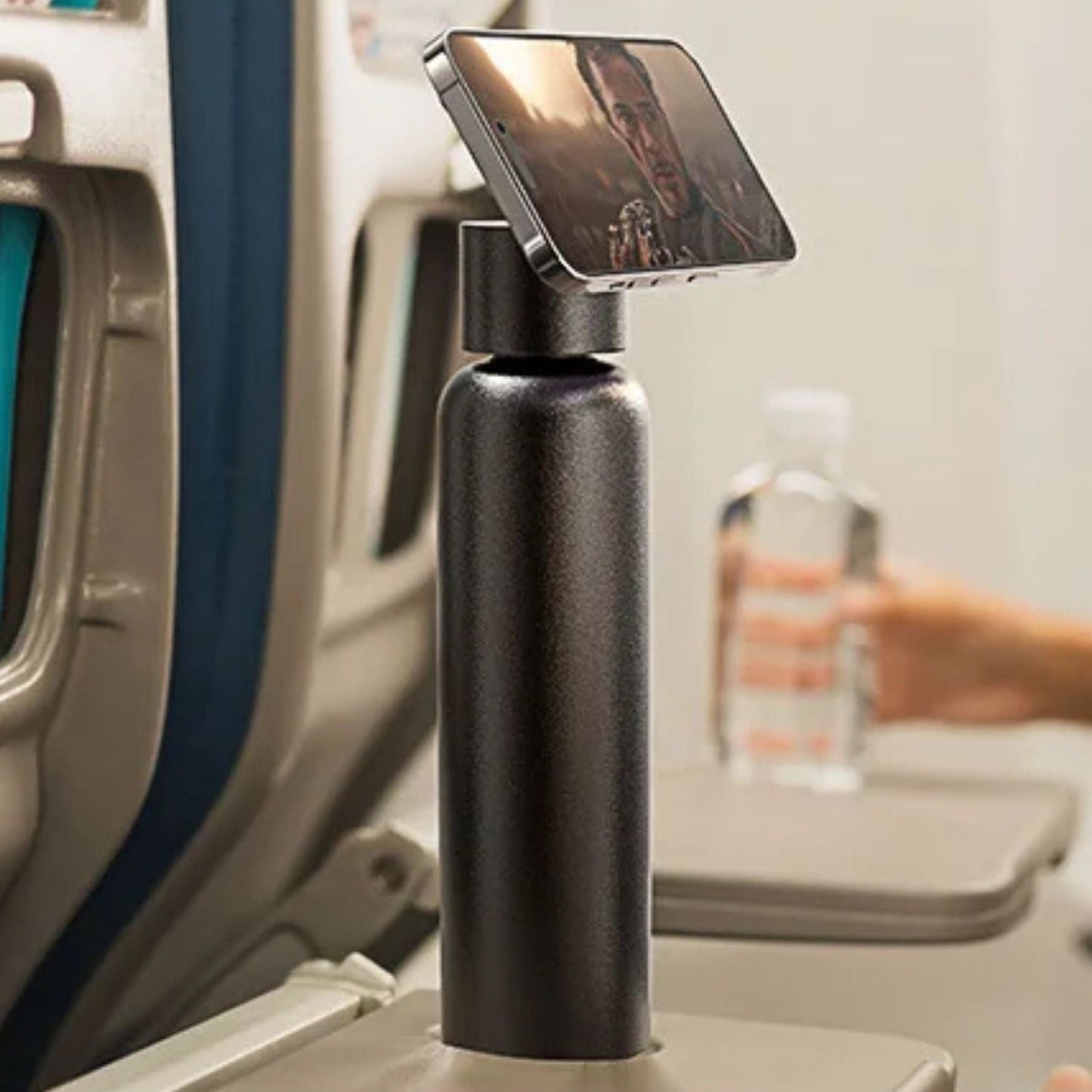 Magnetic Water Bottle & Phone Holder - MoodPeach