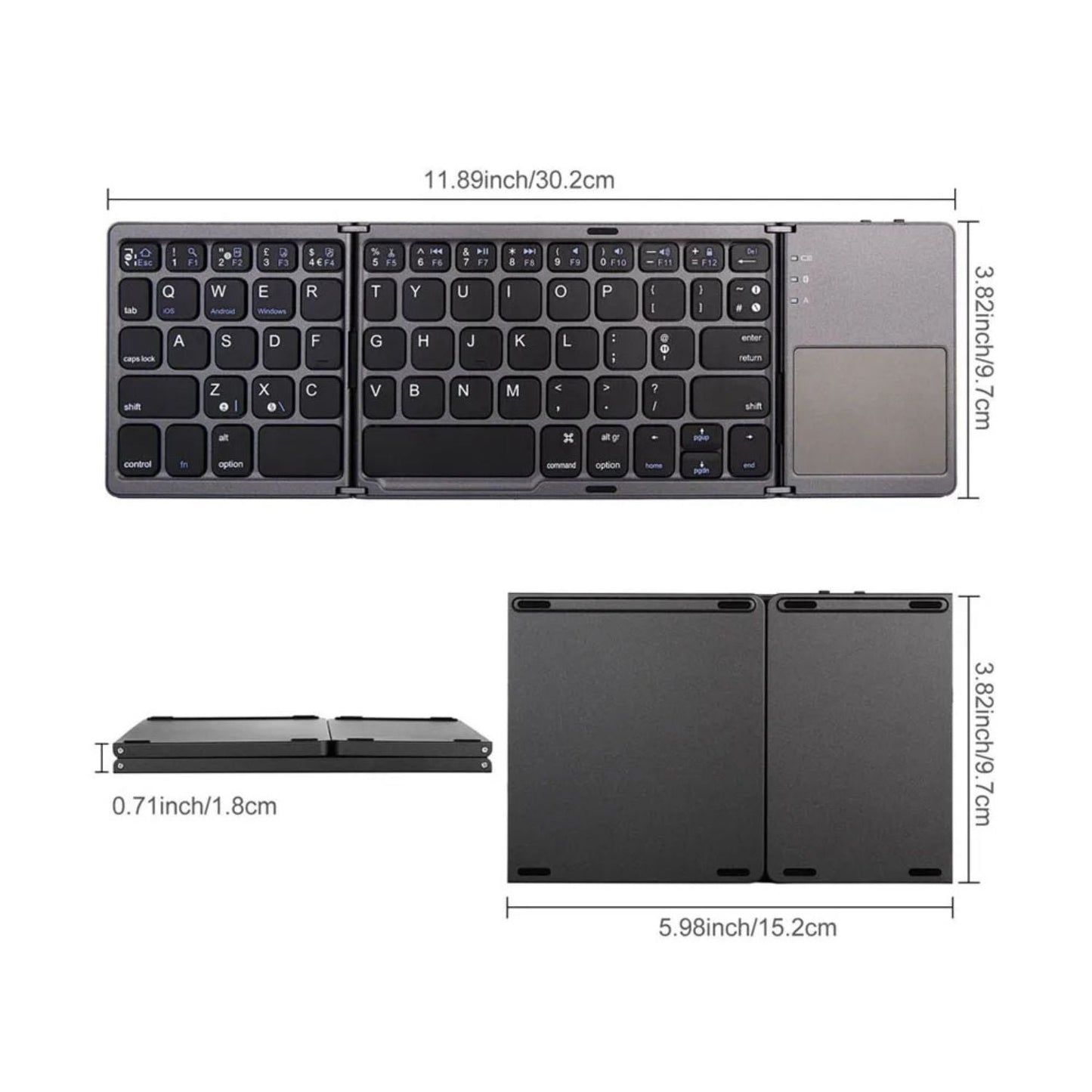 Mini Folding Keyboard - MoodPeach