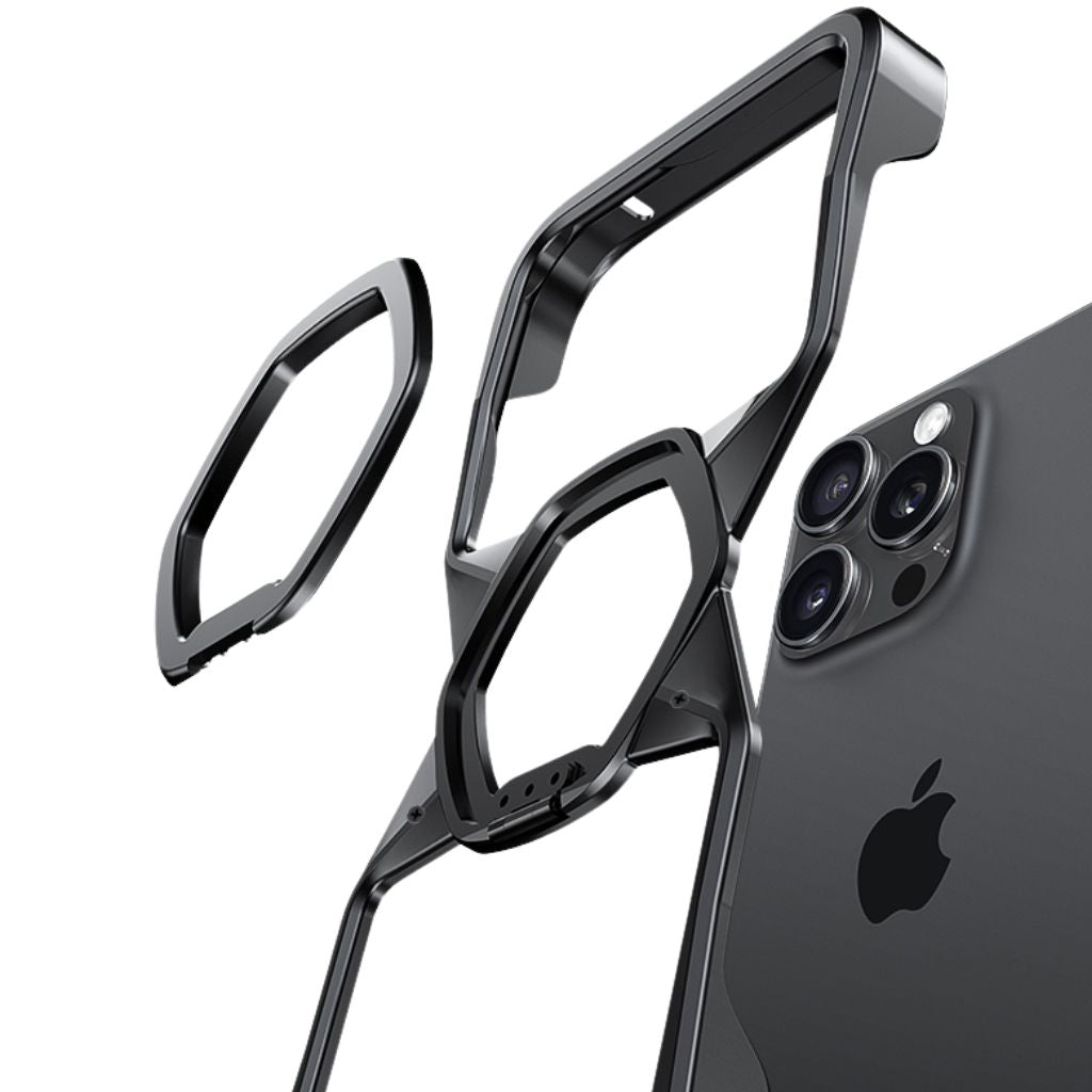 Minimal Magnetic Hexagon Case for iPhone - MoodPeach