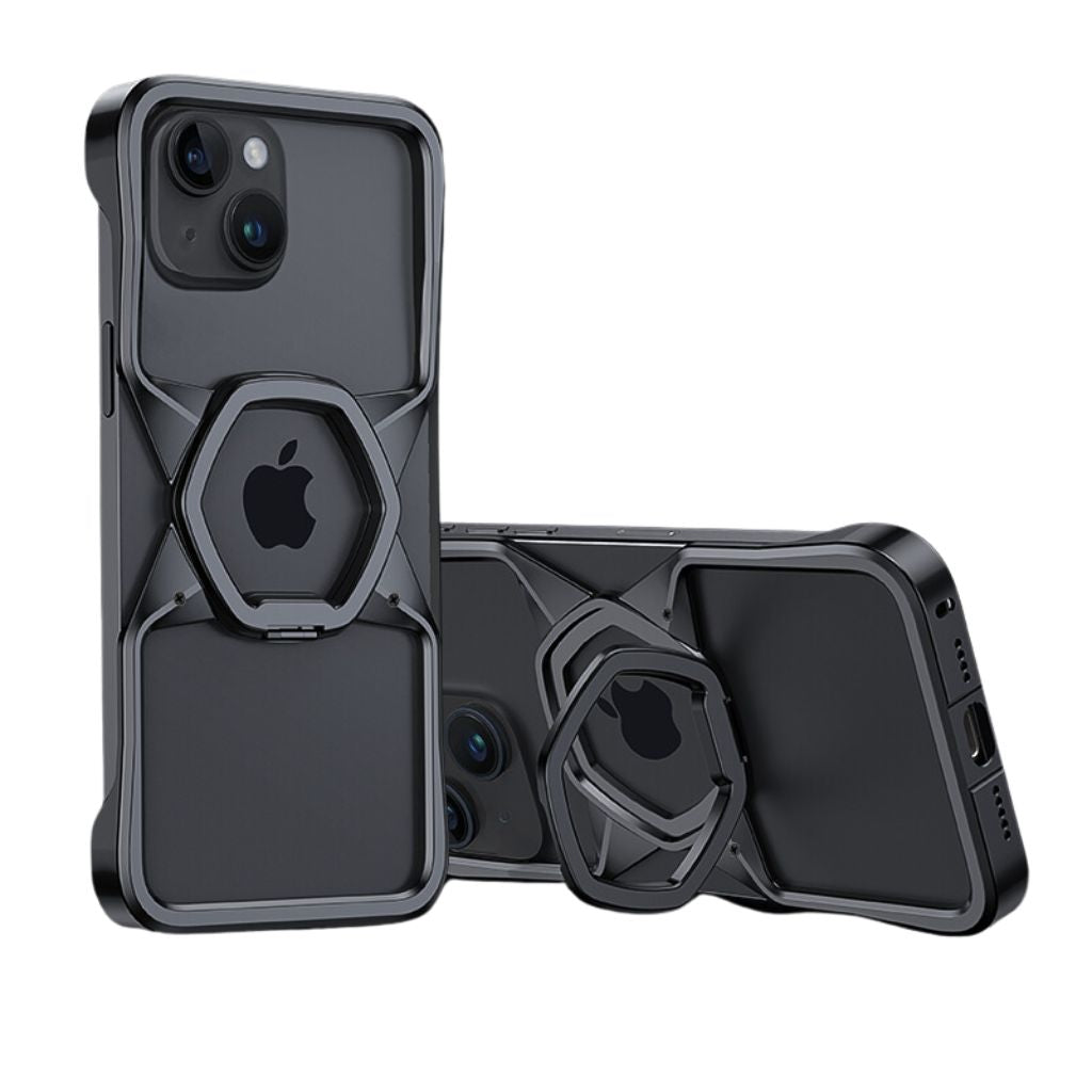 Minimal Magnetic Hexagon Case for iPhone - MoodPeach