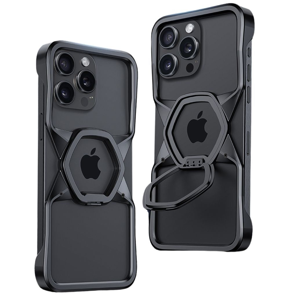 Minimal Magnetic Hexagon Case for iPhone - MoodPeach