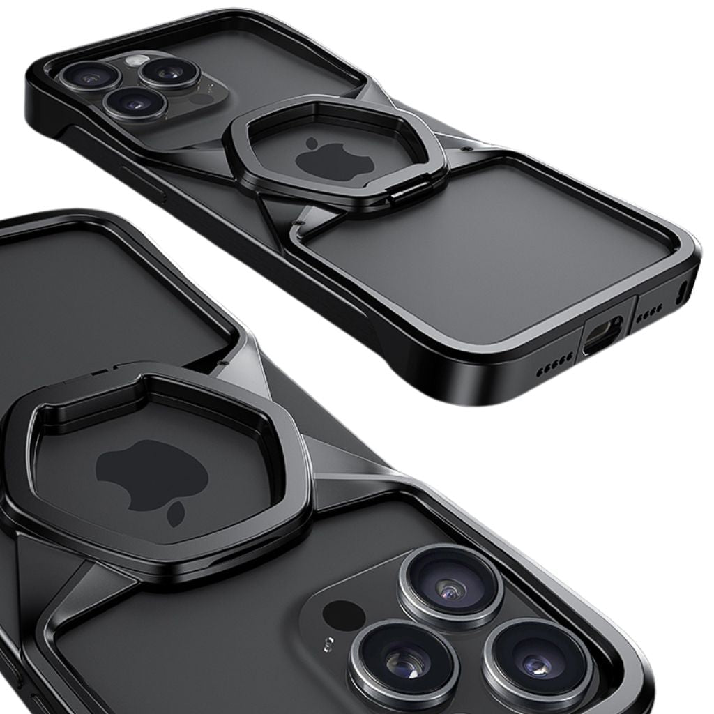 Minimal Magnetic Hexagon Case for iPhone - MoodPeach