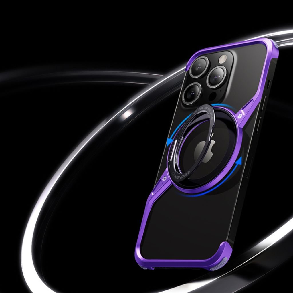 Minimal Magnetic Z Case for iPhone - MoodPeach