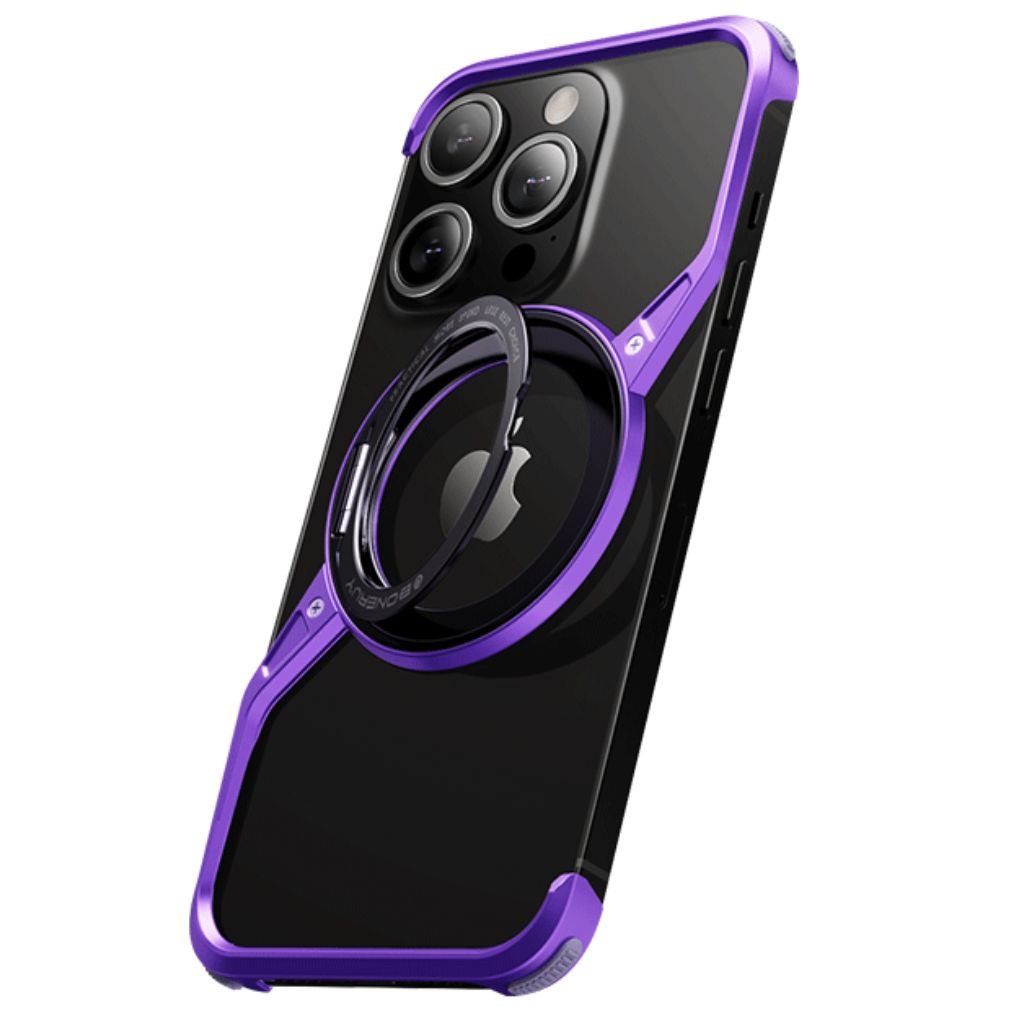 Minimal Magnetic Z Case for iPhone - MoodPeach