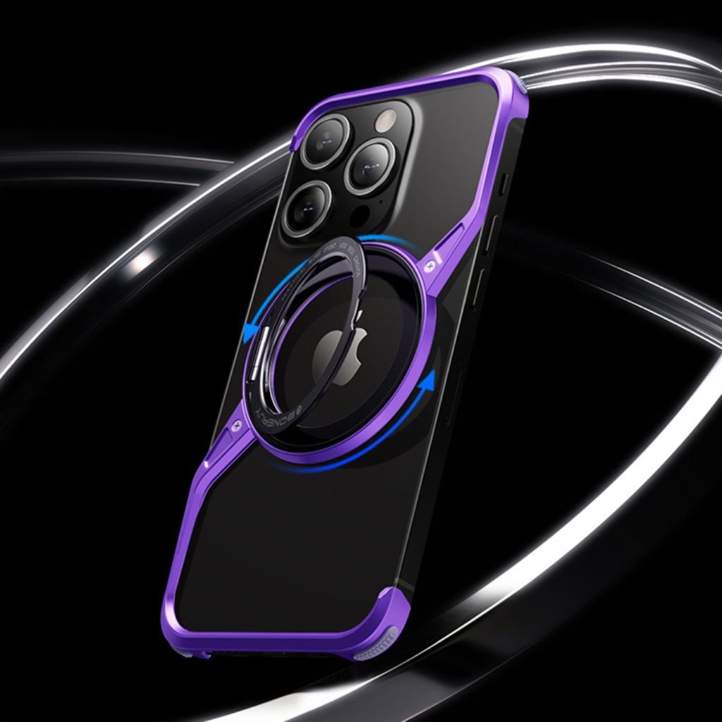 Minimal Magnetic Z Case for iPhone - MoodPeach
