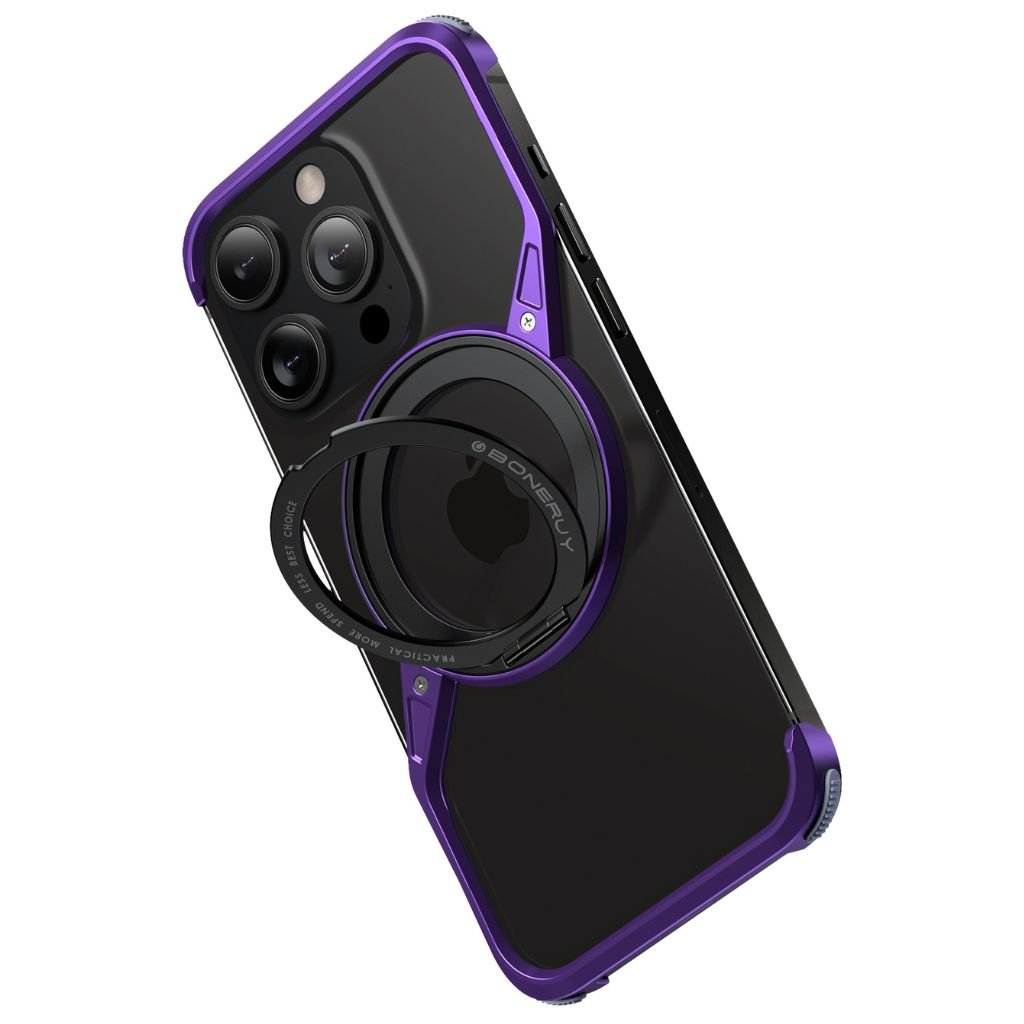 Minimal Magnetic Z Case for iPhone - MoodPeach