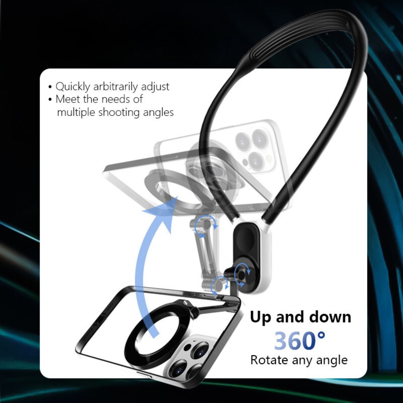 POV Magnetic Phone Holder & Neck Mount - MoodPeach