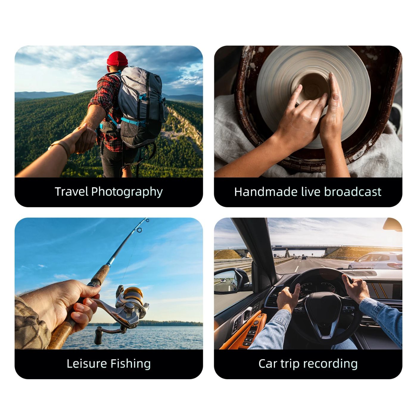 POV Magnetic Phone Holder & Neck Mount - MoodPeach